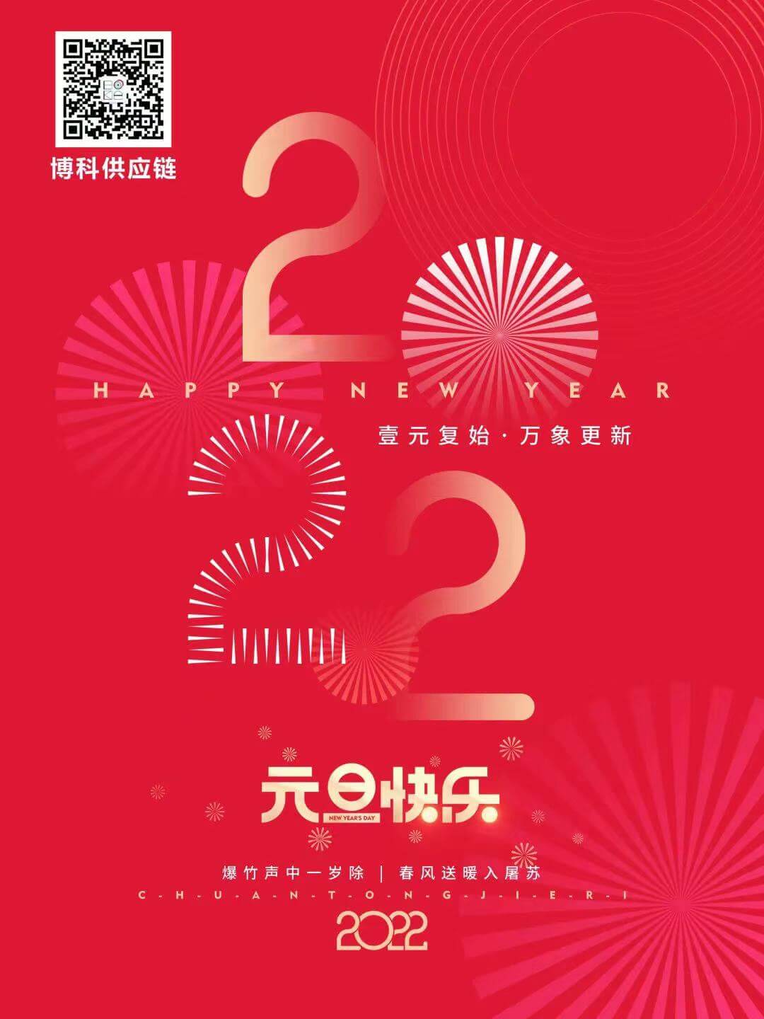 再见2021，您好2022—尊龙凯时祝您元旦快乐！